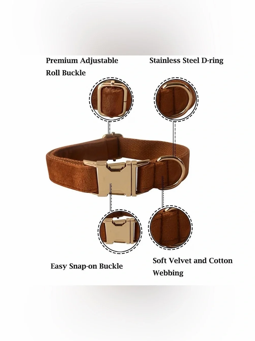 Velvet Dog Collar with Bow Tie Bowtie Dog Collar with Metal Buckle